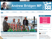 Tablet Screenshot of andrewbridgen.com